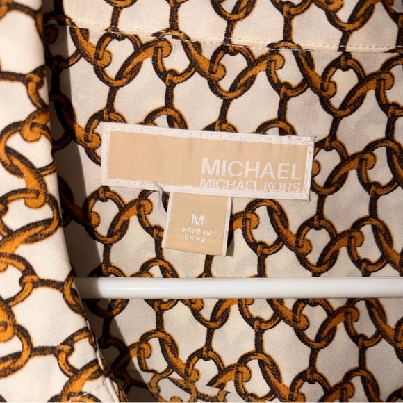 Chain Pattern Button-Up Shirt - Picture 3 of 6